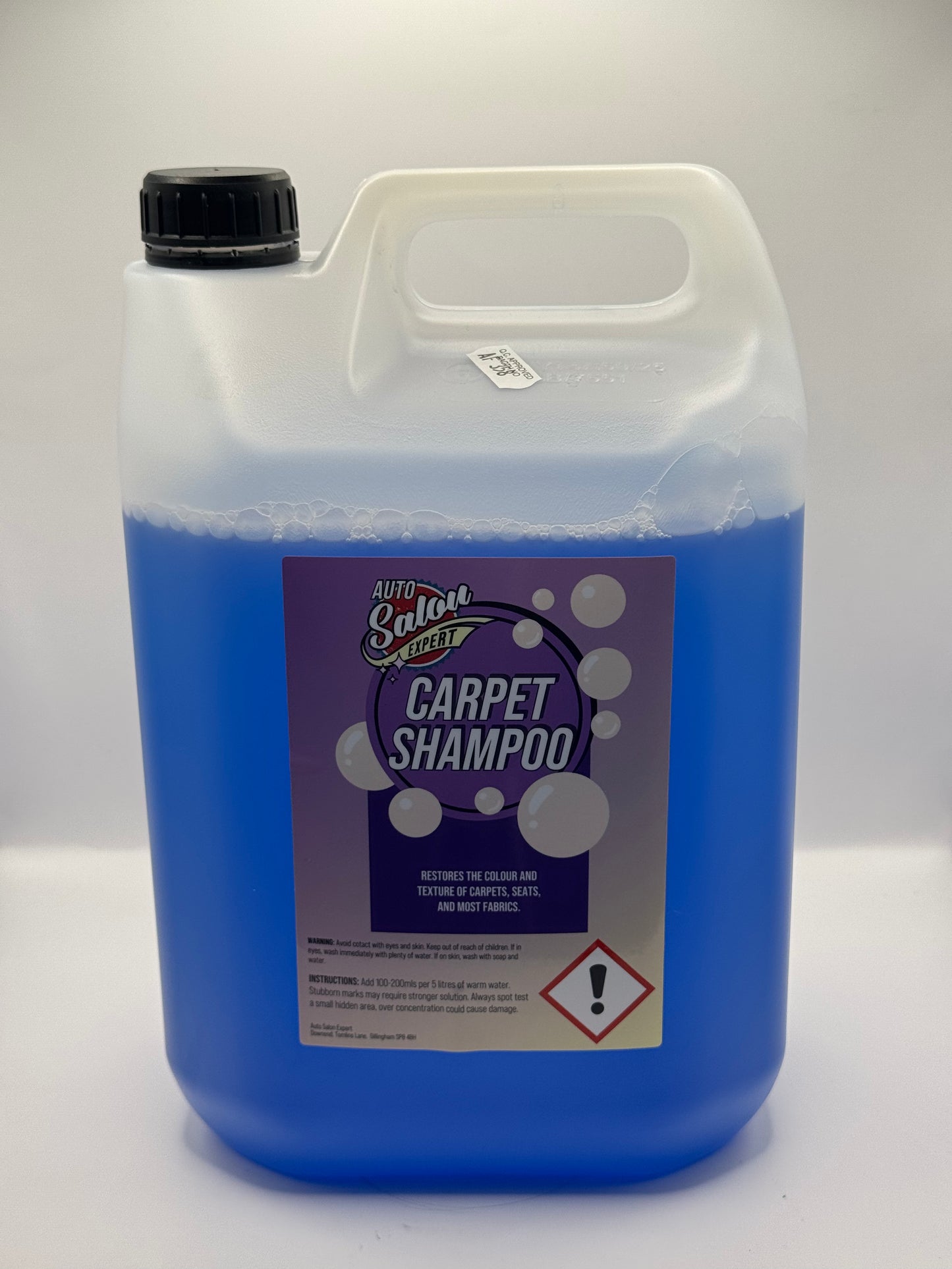 Carpet Shampoo 5L Fabric and Upholstery Cleaner – Auto Salon Car Care
