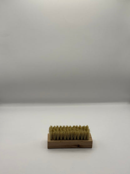 Premium boar and plastic bristle leather cleaning brush