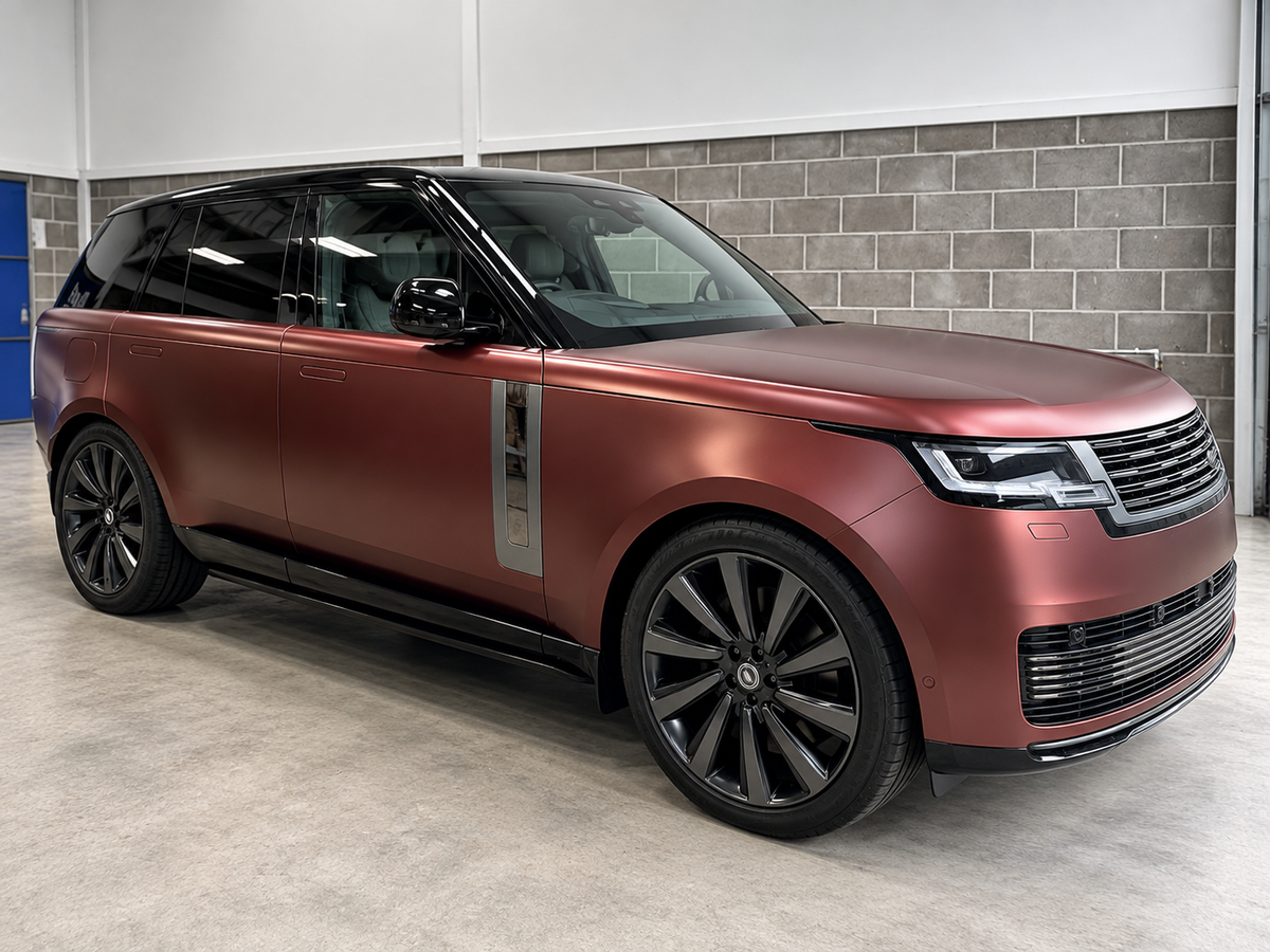     Satin burgundy Range Rover detailed at Auto Salon Car Care in Frome, Somerset