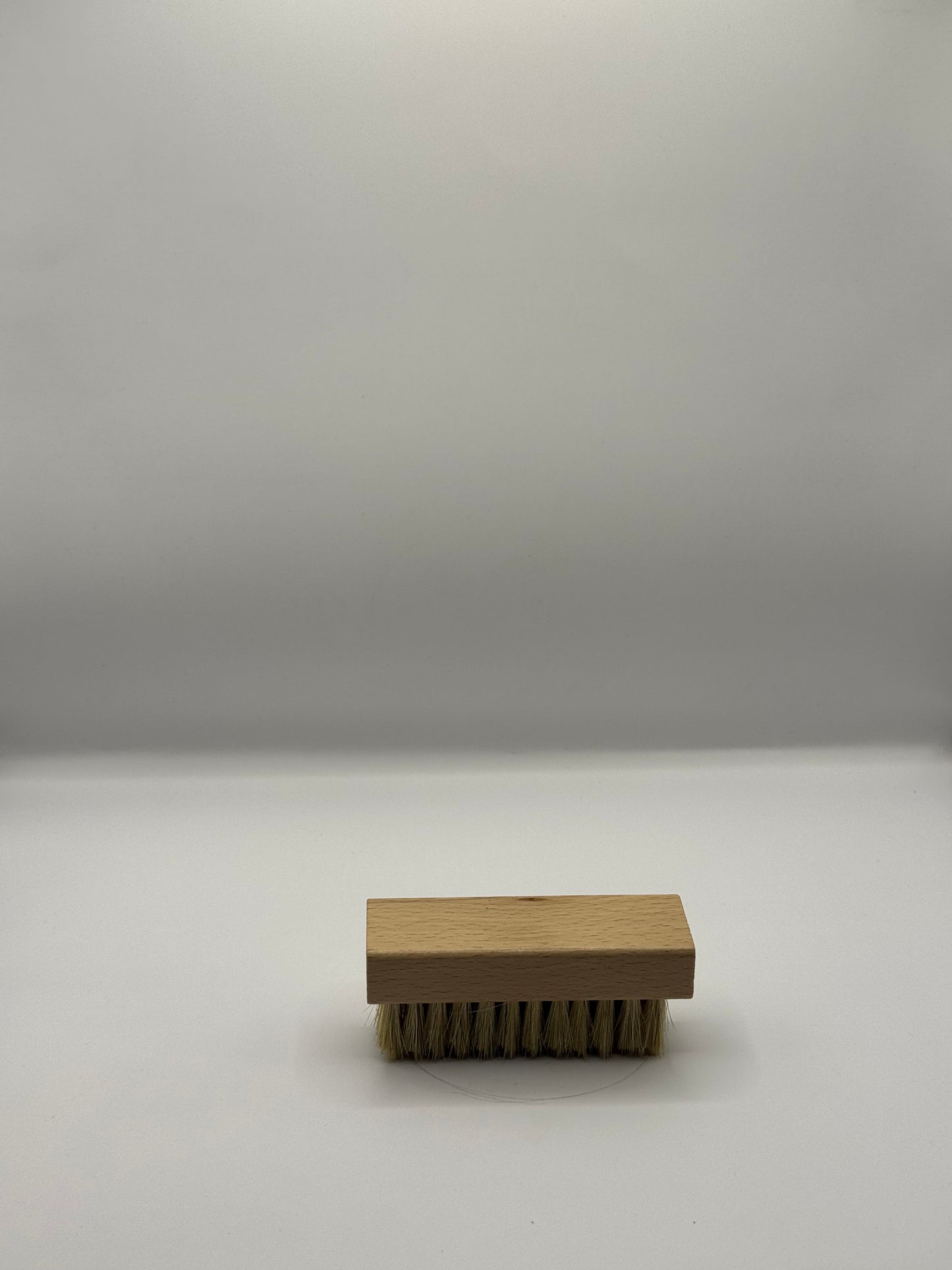 Premium boar and plastic bristle leather cleaning brush