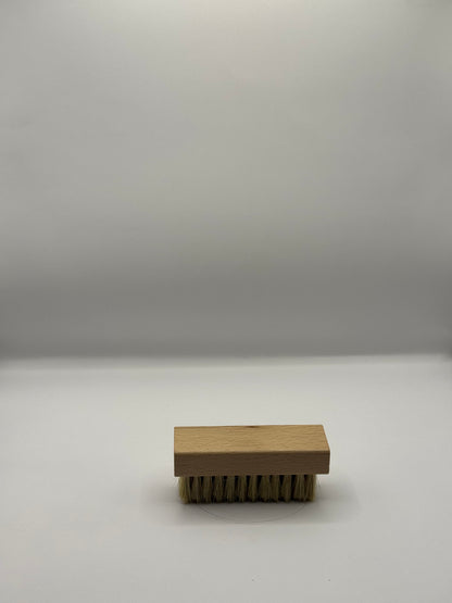 Premium boar and plastic bristle leather cleaning brush