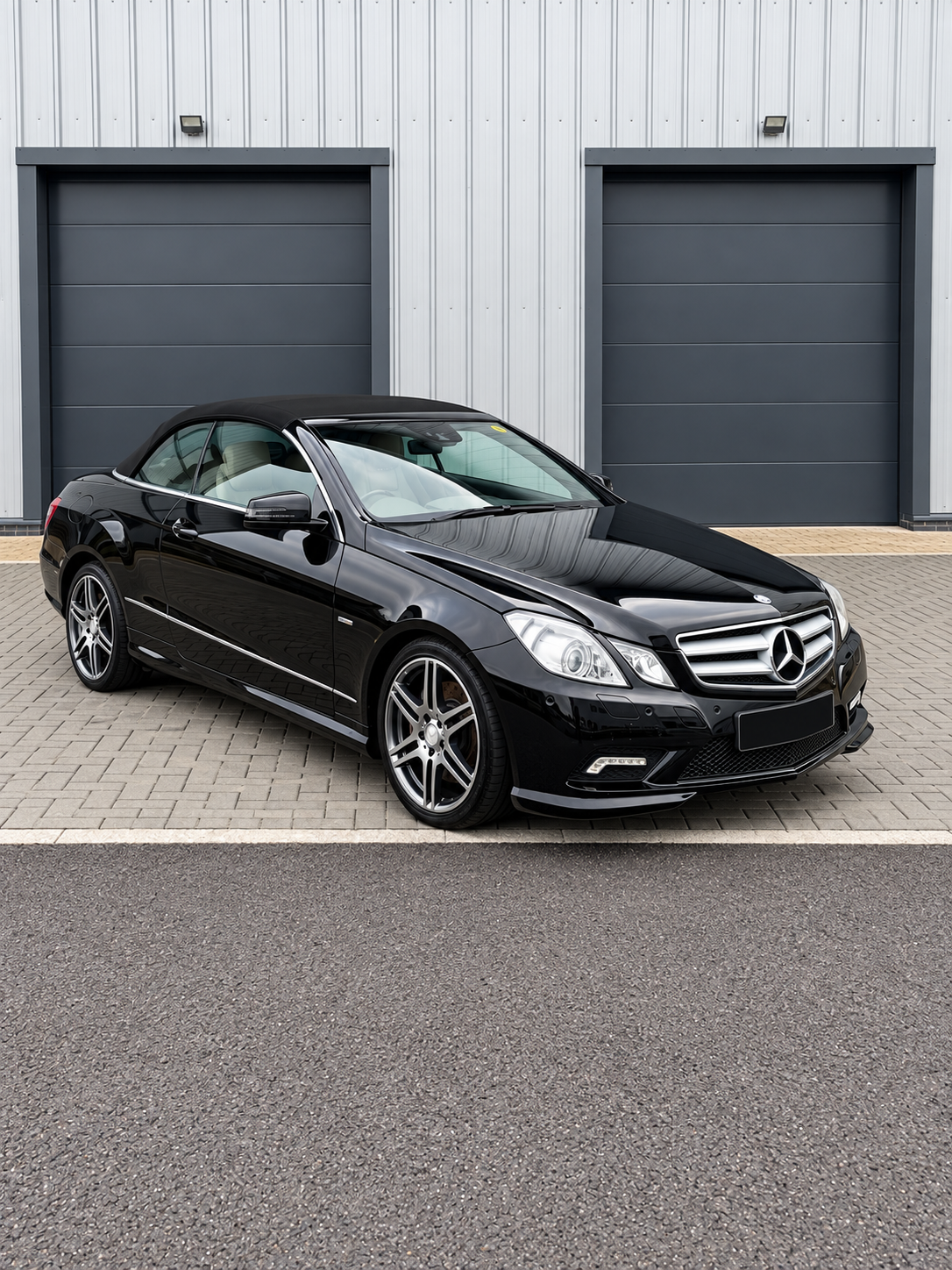     Black Mercedes-Benz convertible detailed at Auto Salon Car Care in Frome, Somerset